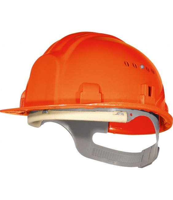 Casque de chantier avec coiffe - Orange - OUTIBAT