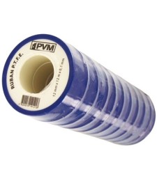 Ruban d'étanchéité P.T.F.E - Téflon - 12 m x 12 mm - 0.1 mm - Lot de 10 - PVM