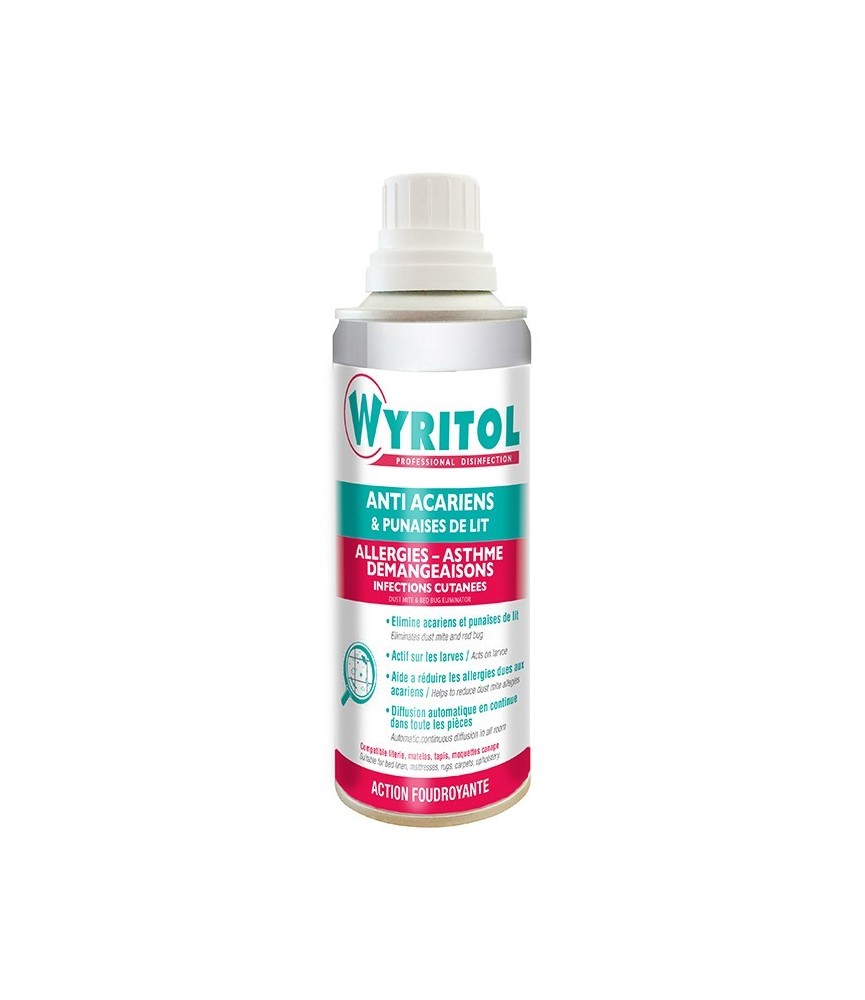 Anti-acariens et punaises de lit - 200 ml - WYRITOL Anti-acariens et punaises de lit - 200 ml - WYRITOL