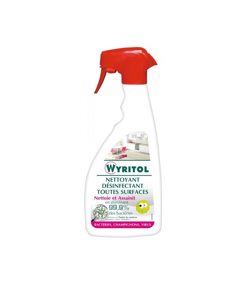Nettoyant / désinfectant multi-surfaces - 500 ml - WYRITOL Nettoyant / désinfectant multi-surfaces - 500 ml - WYRITOL