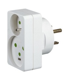 Adaptateur 2 P / T 32 A - Blanc - LEGRAND
