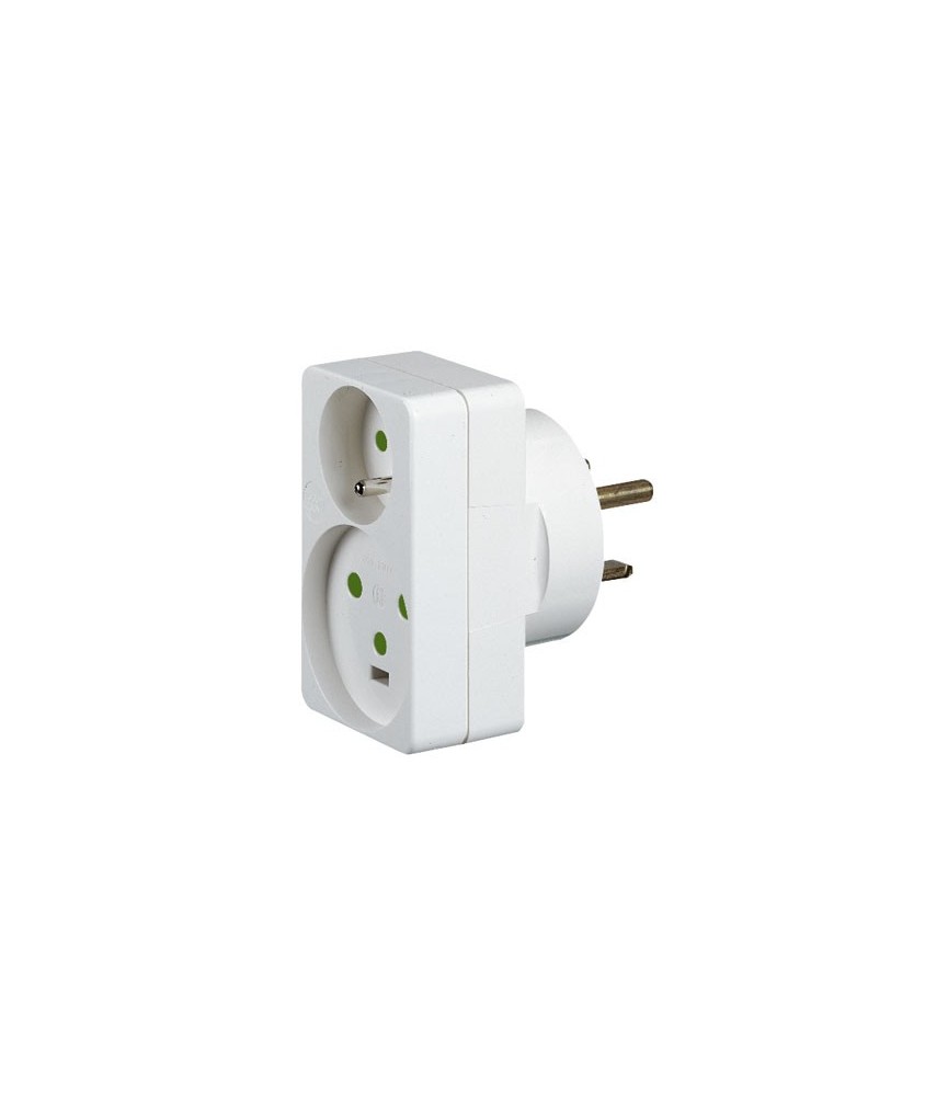 Adaptateur 2 P / T 32 A - Blanc - LEGRAND Adaptateur 2 P / T 32 A - Blanc - LEGRAND