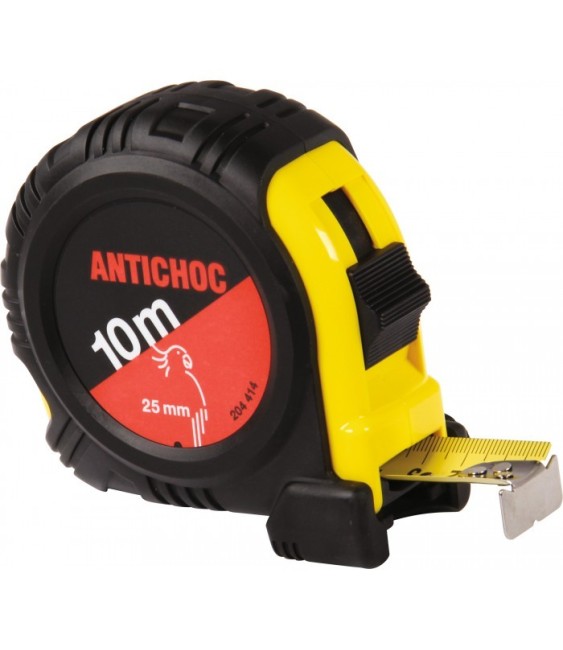 Mètre antichoc - Boitier ABS - 10 M - OUTIBAT