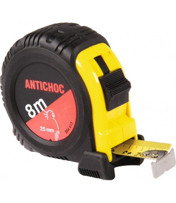 Mètre antichoc - Boitier ABS - 8 M - OUTIBAT