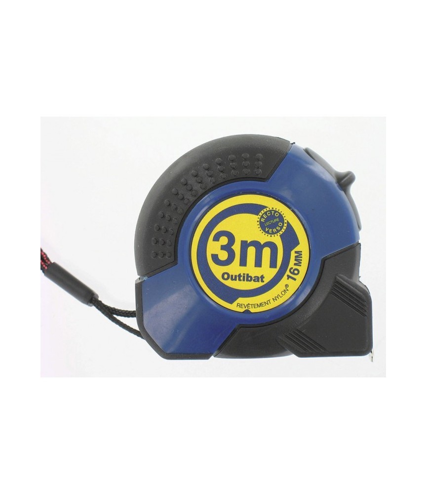 Mètre avec boitier ABS ergonomique - 3 M - OUTIBAT