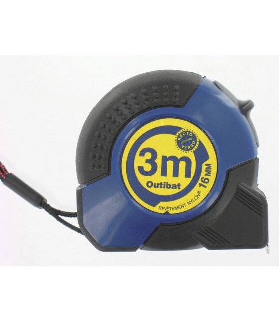 Mètre avec boitier ABS ergonomique - 3 M - OUTIBAT