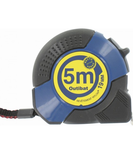 Mètre avec boitier ABS ergonomique - 5 M - OUTIBAT