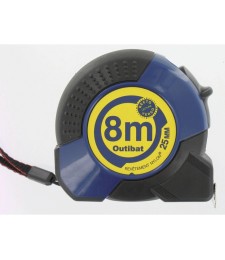 Mètre avec boitier ABS ergonomique - 8 M - OUTIBAT