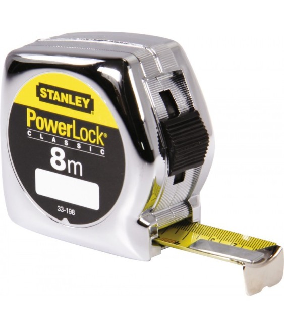 Mètre anti-choc - Classic ABS - 8 M - 25 mm - Powerlock - STANLEY
