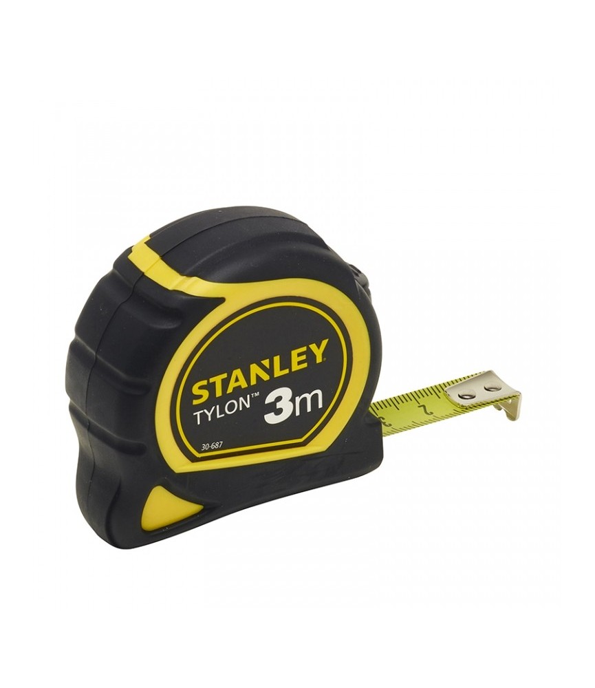 Mètre bi-matière avec boitier ergonomique - 3 M - 12.7 mm - Tylon - STANLEY