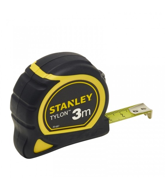 Mètre bi-matière avec boitier ergonomique - 3 M - 12.7 mm - Tylon - STANLEY