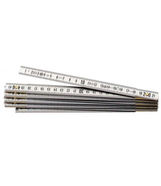 Mètre pliant - Alliage aluminium - 2 M - 15 mm - STANLEY