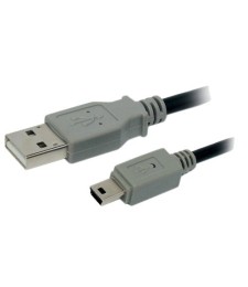 Câble USB 2.0 A M / Mini USB 5 Broches 1,80 m - OMENEX