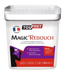 Enduit de rebouchage en pâte - Magic'Rebouch - 800 ml - TOUPRET