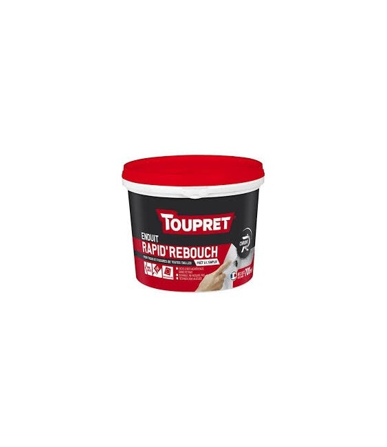 Enduit de rebouchage en pâte - Rapide - 700 ml - TOUPRET