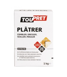 Plâtre fin de Paris - Blanc - 1 Kg - TOUPRET