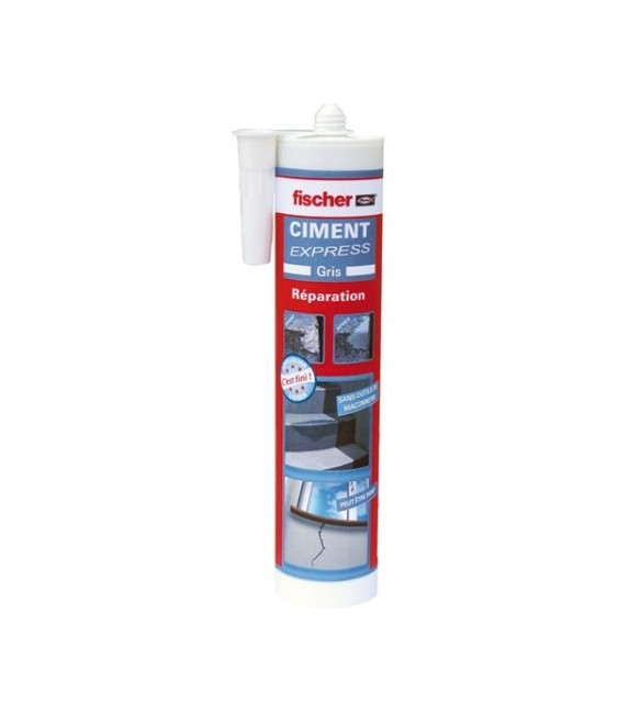 Ciment Express - Prêt à l'emploi - Gris - 310 ml - FISCHER