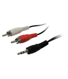 Câble Jack 3,5mm / 2 RCA 1.20 m - OMENEX