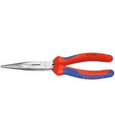 Pince demi-ronde avec tranchant - Bec long - 200 mm - KNIPEX