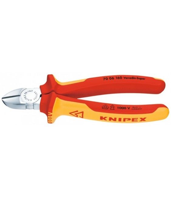 Pince coupante de côté - Isolée - 160 mm - KNIPEX