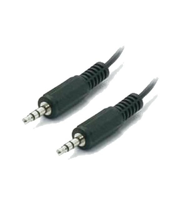 Cordon stéréo jack 3.5 mm Mâle / Mâle 1.20 m - OMENEX