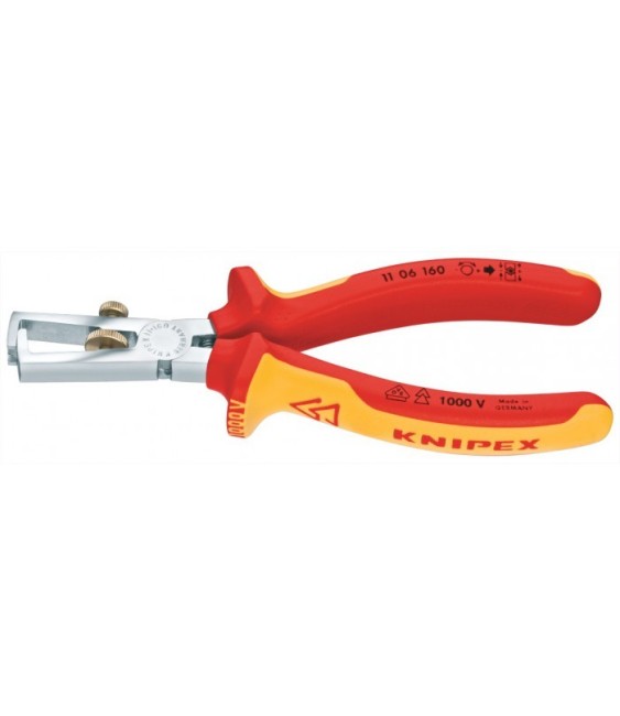 Pince à dénuder isolée par gaines bi-matière - 160 mm - KNIPEX