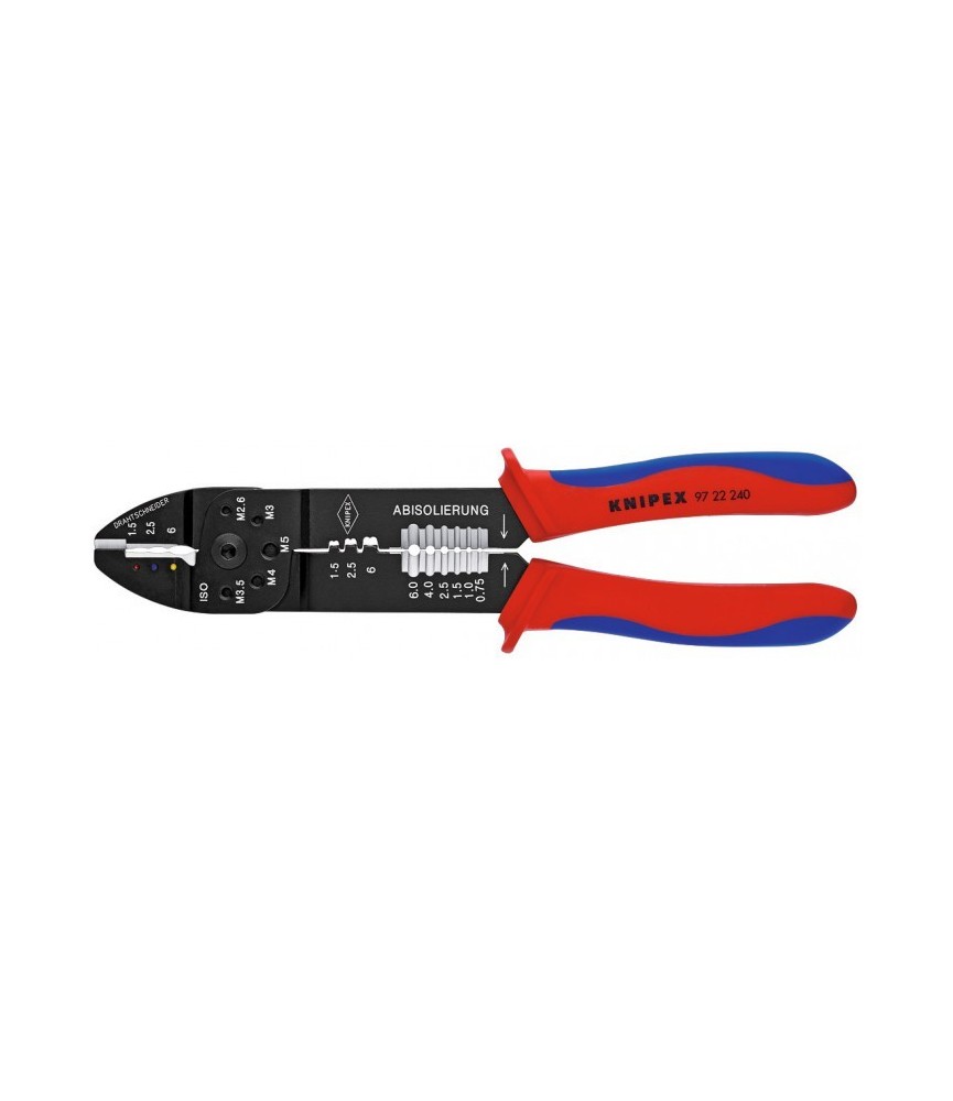 Pince à sertir - Couper / dénuder - 240 mm - KNIPEX Pince à sertir - Couper / dénuder - 240 mm - KNIPEX