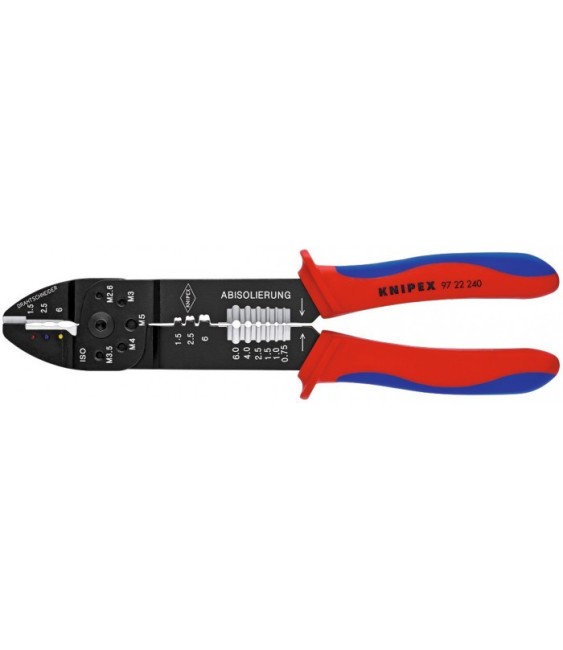 Pince à sertir - Couper / dénuder - 240 mm - KNIPEX