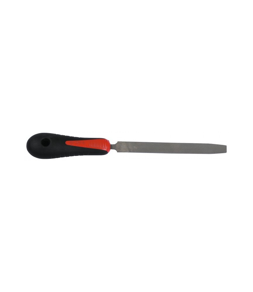 Lime plate pointue à main - Manche bi-matière - Mi-douce - 150 mm - MOB