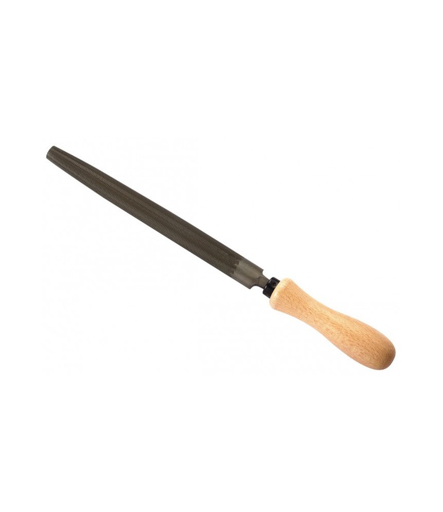 Lime demi-ronde - Manche en bois - Mi-douce - 200 mm - MOB