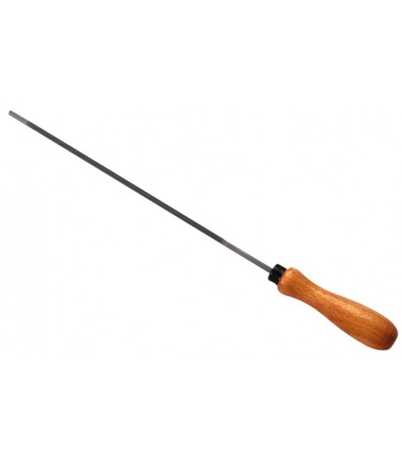 Lime ronde pour chaîne de tronçonneuse - Manche en bois - 150 mm - MOB