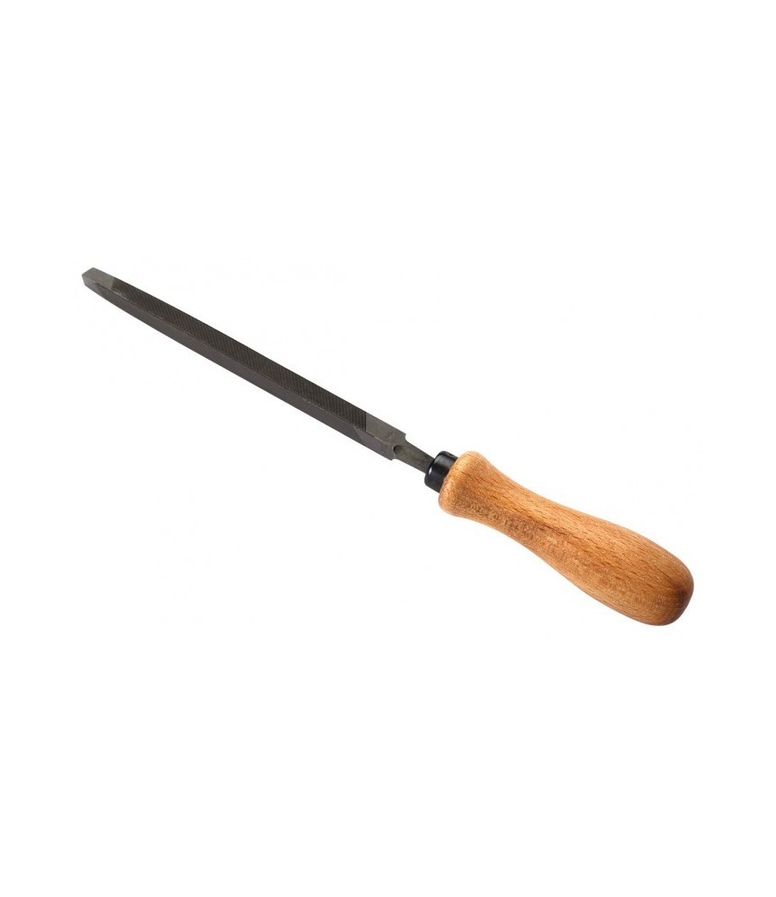 Lime tiers point pour scies - Angle vif - Manche en bois - Mi-douce - 200 mm - MOB Lime tiers point pour scies - Angle vif - Manche en bois - Mi-douce - 200 mm - MOB
