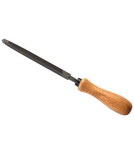 Lime tiers point pour scies - Angle vif - Manche en bois - Mi-douce - 200 mm - MOB