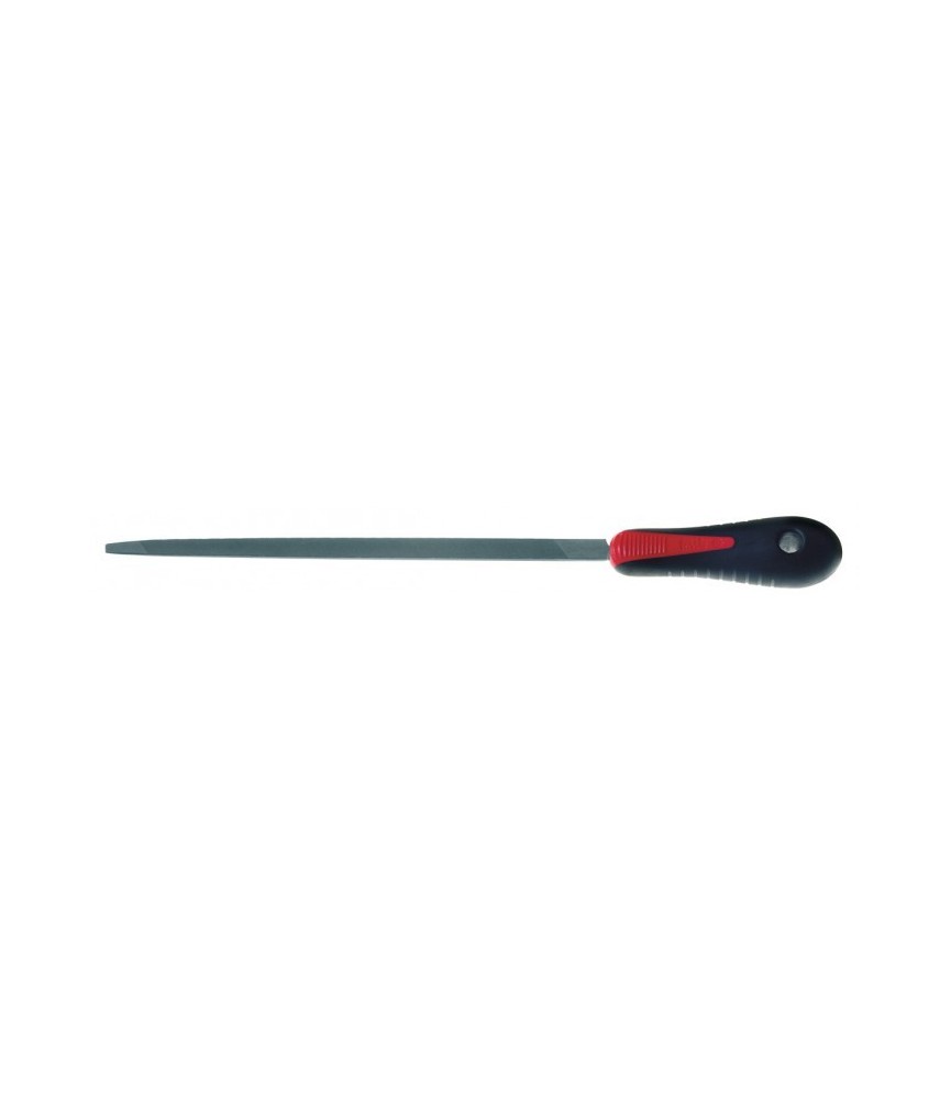 Lime tiers point pour scies - Très effilée - Manche bi-matière - Mi-douce - 150 mm - MOB Lime tiers point pour scies - Très effilée - Manche bi-matière - Mi-douce - 150 mm - MOB