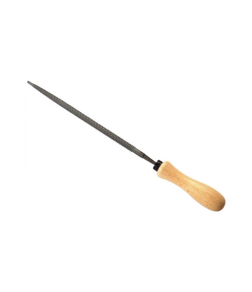 Rape à bois ronde avec manche en bois - Moyenne piqûre - 200 mm - MOB