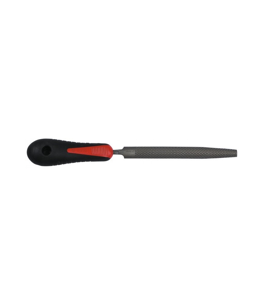 Rape à bois demi-ronde avec manche bi-matière - Moyenne piqûre - 150 mm - MOB