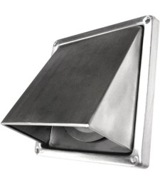Grille de ventilation à auvent - Inox - Diamètre 100 mm - DMO
