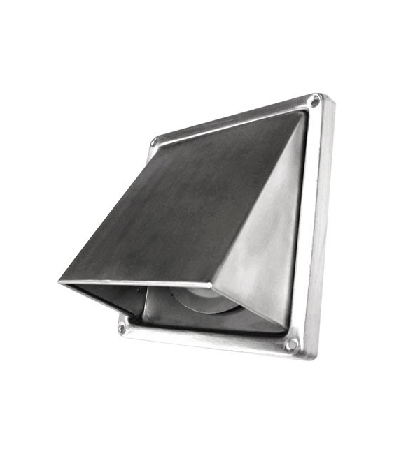 Grille de ventilation à auvent - Inox - Diamètre 100 mm - DMO