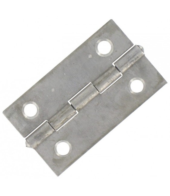 Charnières carrées simple feuille - Acier - 50 x 50 mm - Lot de 25 - JARDINIER MASSARD