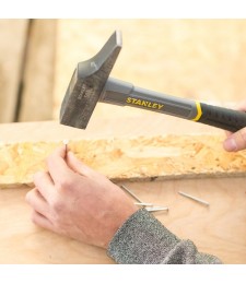 Marteau de menuisier - Manche en fibre de verre - Tête de 30 mm - 500 grs - STANLEY