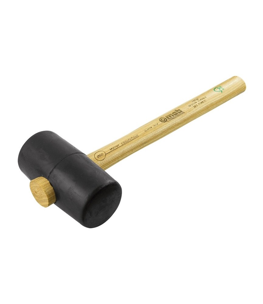 Maillet en caoutchouc dur - 55 mm - Noir - MOB