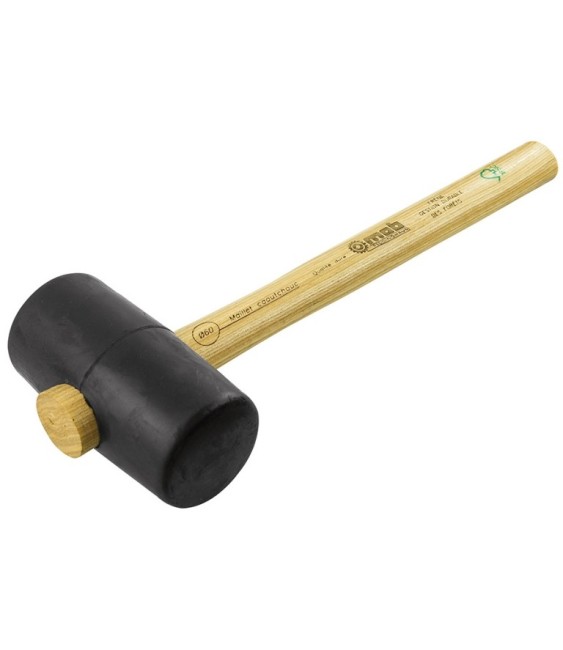 Maillet en caoutchouc dur - 55 mm - Noir - MOB