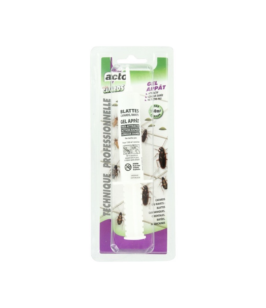 Gel appât cafards - Seringue 25 Grs - ACTO