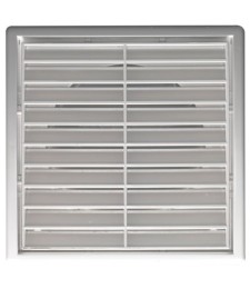 Grille fixe - Plastique - Blanc - 140 x 140 mm - DMO