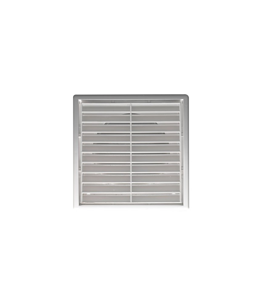 Grille fixe - Plastique - Blanc - 140 x 140 mm - DMO