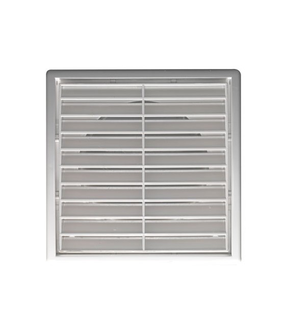 Grille fixe - Plastique - Blanc - 140 x 140 mm - DMO