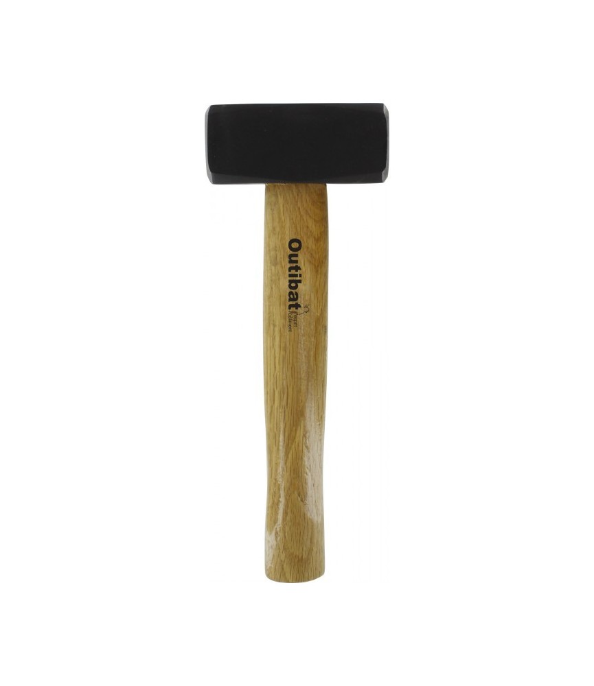 Massette carrée avec manche en bois - 1 Kg - OUTIBAT
