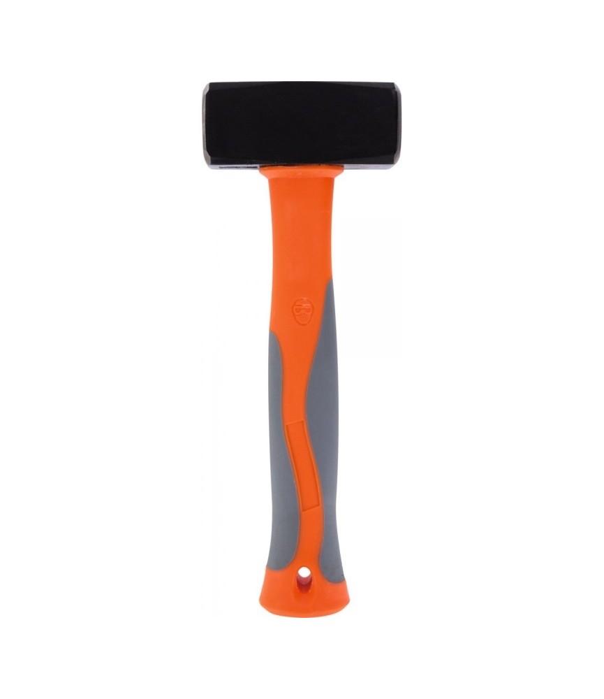 Massette carrée avec angles abattus - Manche tri-matière - 1 Kg - MASTER TOOLS
