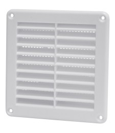 Grille encastrable - Plastique - Blanc - 125 x 125 mm - DMO