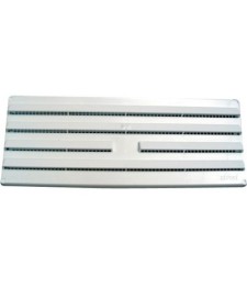 Grille en applique fixe - Plastique - Blanc - 245 x 95 mm - DMO